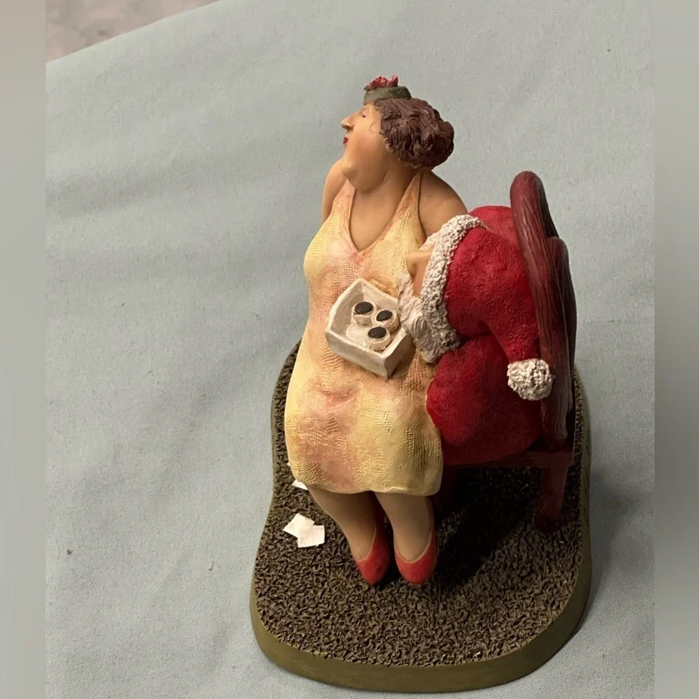 “More Chocolate Please” Santa figure numbered, from the Real People Collection.